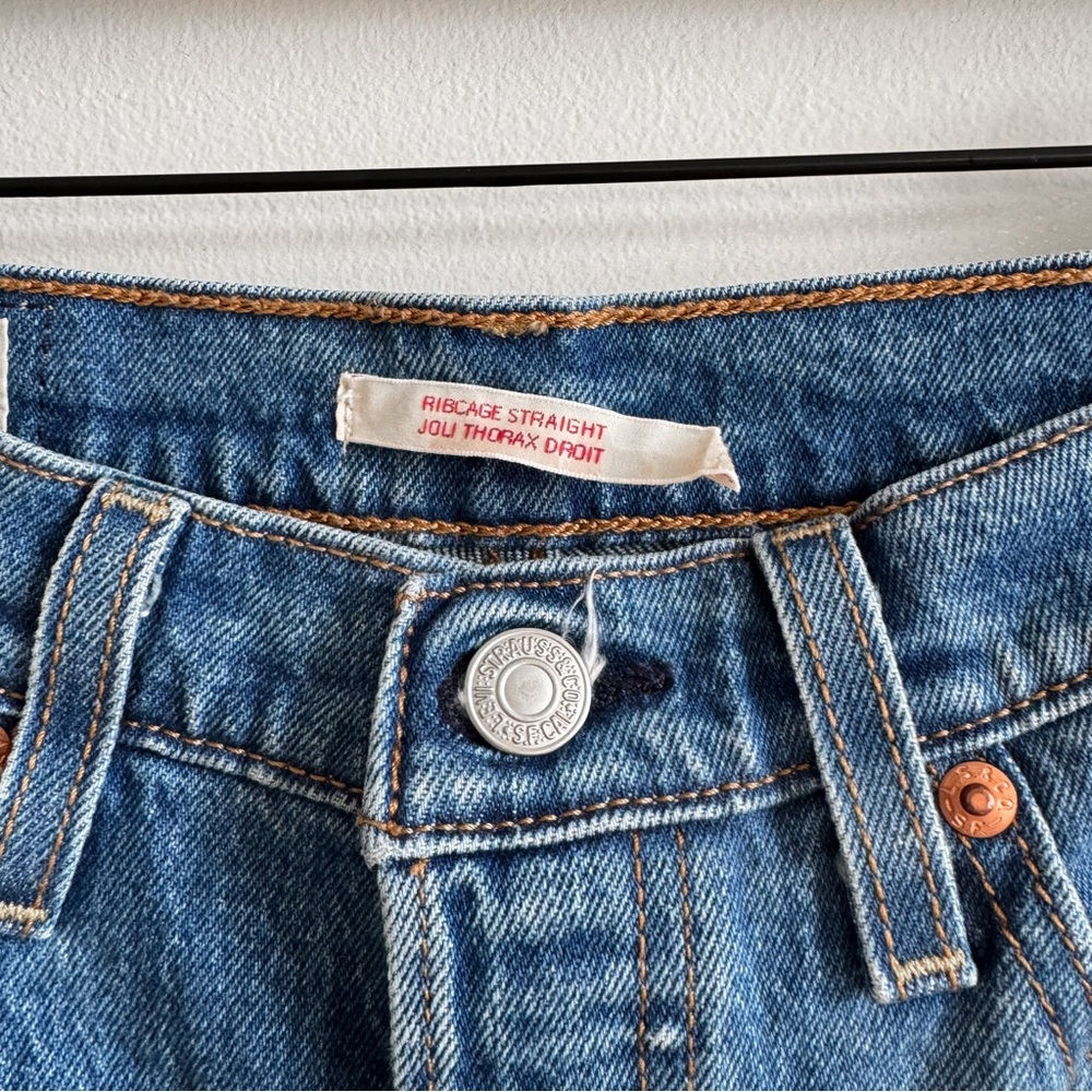 🏷️ SOLD • LEVI’S • Ribcage Straight Ankle Jean in Jive Swing • 26 - Picture 4 of 12